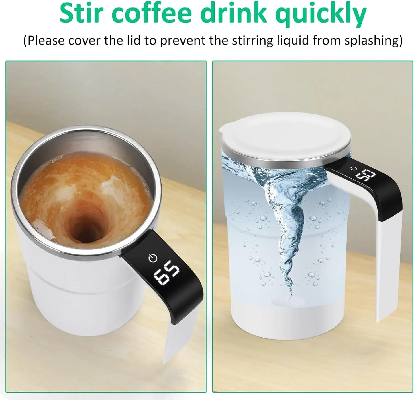 AutoBlend™ self stirring mug